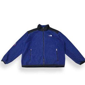The North Face Mens Large Wind Stopper Summit Series Blue Fleece Jacket Vintage